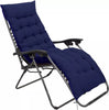 Zero Gravity Chair Set of 2 Outdoor Garden Sun Lounger Padded Recliner Cushions