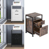 Lockable Office File Document Cabinet Standing Unit Filing Storage Trolley Keys