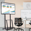 Heavy Duty Mobile TV Floor Stand Cart with Shelf Mount for 32"-80" LED LCD