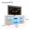 LED TV Stand Unit High Gloss White Sideboard Storage Modern Living Room Cabinet
