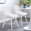 4pcs Dining Chairs Contemporary Lounge Dining Home Office Plastic Reception Seat