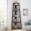 Tribesigns 70 inch Tall Corner Shelf, 5 Tier Rustic Corner Bookshelf