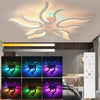 Modern Chandelier LED Lamp White Frame Ceiling Light Pendant Lights Living Ztnca