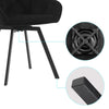 2X Luxury Bar Stools Padded Velvet Breakfast Kitchen Pub Restaurant Living Room