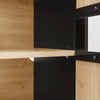 Modern 140cm Sideboard Cabinet Storage Unit with LED Lights and Glass Doors
