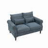 Panana Linen Fabric 2 & 3 Seater Sofa Couch with Wood Legs 3 Colours