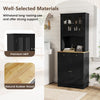 Freestanding Buffet Cupboard Kitchen Pantry Cabinet-Black