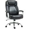 Ergonomic Office Chair Heavy Duty Faux Leather Adjustable Height Tilt Home Black