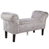 Modern Bench Bed End Ottoman Rolled Arm Sofa Seat Footrest Bedroom Entryway