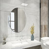 Bathroom Round/Oval Borderless Thin Mirror Washbasin Makeup Mirror Wall Mounted