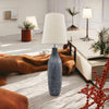 Grey Cement Extra Large Floor Lamp with Empire Shade –Modern Home Lighting Decor