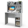 Modern Computer Desk Home Office Writing Study Desk w/Display Shelf