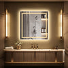800x800mm Splendent Cube LED Bathroom Mirror with Lights | IP65| Demister| Touch