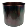 Metal Planter Stand Gold Iridescent Rainbow Plant Pot 62cm x 18cm Leaf Design UK