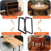 40cm Industrial Steel Table Legs Stand Feet for Table Trapezium Shape Frame 2pcs
