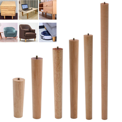 4pcs Wooden Solid Legs Table Legs for DIY Dining Chair Sofa Desk Dressing Stool