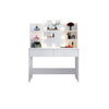White Dressing Table with LED Hollywoo Mirror Modern Makeup Desk Vanity Table UK