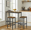 Breakfast Bar Table And Stools Kitchen Dining Room Industrial Furniture Set