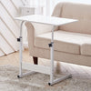 Adjustable Height Sofa Bed Side End Coffee Table on Wheels Laptop Notebook Desk