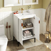 Freestanding Bathroom Vanity Cabinet with Adjustable Shelf-White
