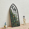 Tall Rustic Arch Wall Mirror 115cm Large Metal Window Style Frame Hallway Decor
