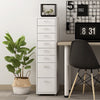 Office Home Metal Filing Cabinet Cupboard on Castors Cabinet 3-10 Drawer Storage