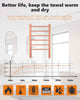 Bathroom Space-saving Heated Towel Warmer and Drying Rack-Silver