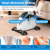 Under Desk Bike Pedal Exerciser w/Adjustable Resistance and LCD Display