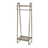 Strong Bamboo Clothes Rail Garment Rack Hanging Stand Storage Shelf Tidy Closet