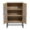 Rustic Oak Finish 2 Door Sideboard Multi Storage Cabinet Dinning Room, Hallway