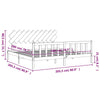 Camerina Bed Frame with Headboard Black 200x200 Solid Wood,Furniture,Beds M3F7
