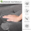 3 Seater Large Sofa Velvet Fabric Modern Couch Loveseat Settee for Home Office