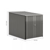 Outdoor Garden Storage Shed Bike Metal Pent Tool Shed House Can Put 2-4 Bicycles