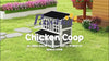 Wooden Chicken Coop w/ Nesting Box for 4-6 Chickens, 100 x 86 x 100cm