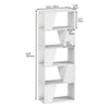 Bookcase 5-Tier Tall Bookshelf Shelving Unit Book Storage Rack for Living Room