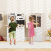 Kids Kitchen Playset Play Kitchen Refrigerator w/ Talking Wall Chart