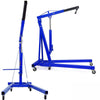 Blue Folding 1 Ton Hydraulic Engine Crane Hoist Lift Workshop Mechanics Lifting