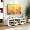 TV Stand for TVs up to 55 Inches Wooden 6 Storage Compartments TV Cabinet Table