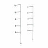 Industrial Silver Floating Shelves, Pipe Shelf DIY Rustic - Urban, Vintage