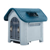 Large Plastic Dog Kennel Pet House Weatherproof Indoor Outdoor Animal Shelter