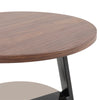 Round Glass Top End Table Living Bedroom Bed Side Sofa Coffee Table Metal Chrome