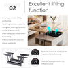 LIFT TOP COFFEE TABLE WITH 2 DRAWERS STORAGE UND TEA TABLE DESK FOR LIVING ROOM