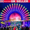 100PCS Premium Light Up LED Foam Glow Stick Flashing High Quality MultiColor UK
