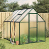 Sufrk Greenhouse with Base Frame Green 224x169x195 Aluminium,Polycarbonate O9G6