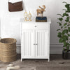 Freestanding Storage Organizer Bathroom Floor Cabinet-White