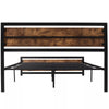 King Size Metal Bed Frame Slat Support Bedstead Base w/ Headboard & Footboard