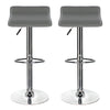 Bar Stools × 2 Padded Seat Faux Leather Swivel Home Kitchen Breakfast Muti Types