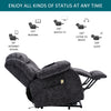 Power Lift Electric Riser Recliner Chair Massage Heated Recling Velvet Armchair