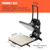 38x38cm Heat Press Machine Digital Transfer Sublimation T Shirt Printer 15x15 in