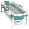 ExtraLarge Folding Bathtub Bath Tub Adult Spa Sauna Soaking Barrel Massage 153cm